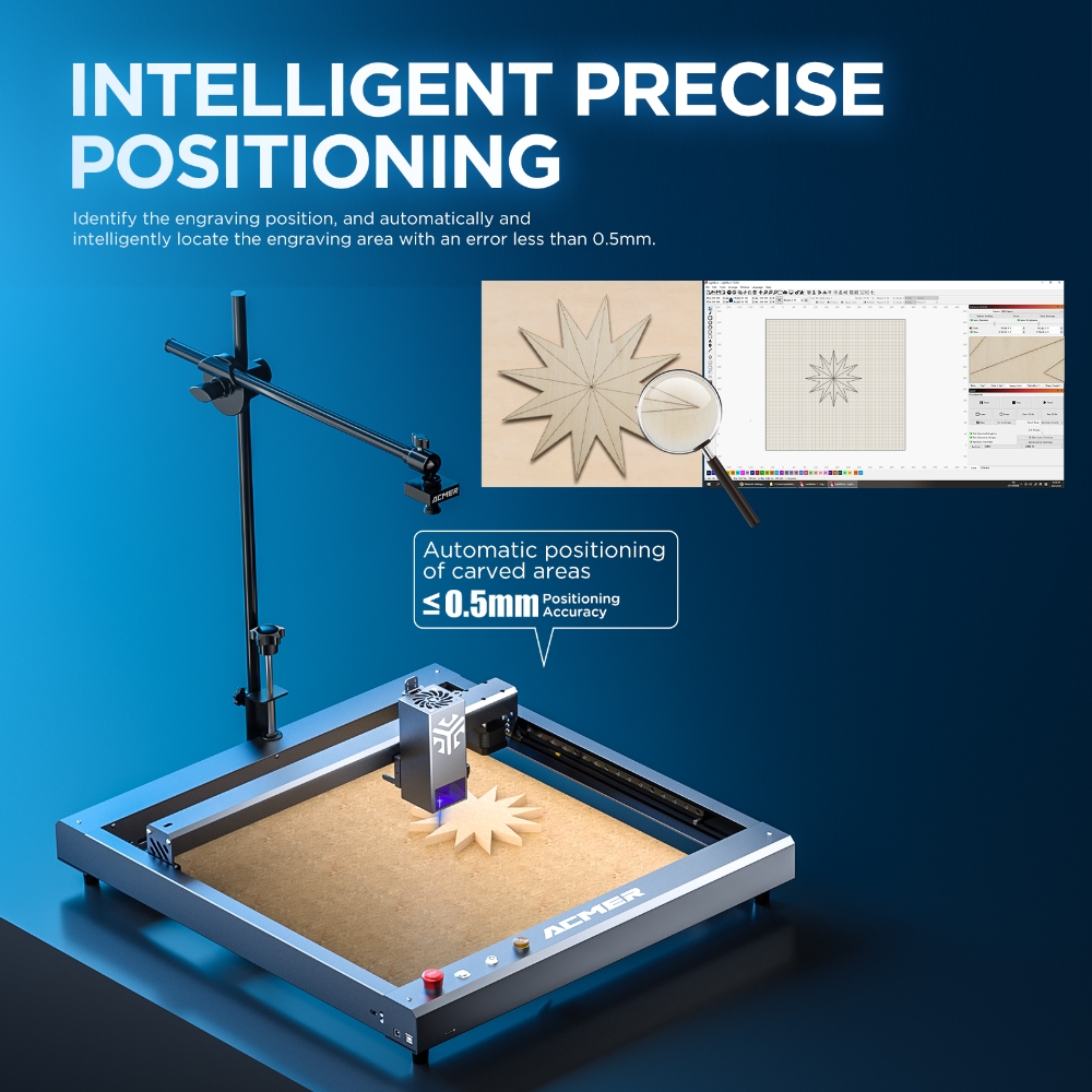 ACMER A500 5MP Camera 100° Wid - огляд і ціна Laser Marking Machine
